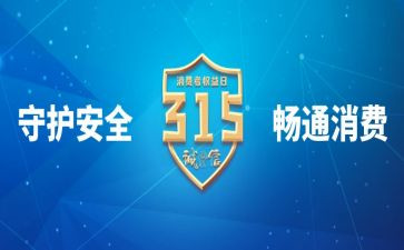 学校315活动总结8篇