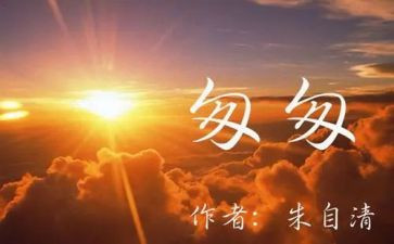 匆匆的读后感参考8篇