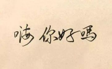 你好——的作文6篇