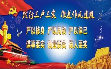 三严心得体会模板6篇