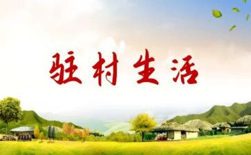 驻村干部半年度工作总结6篇
